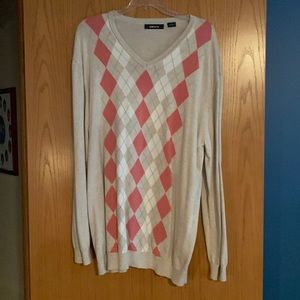 Claiborne Men’s Light Cotton V Neck Sweater